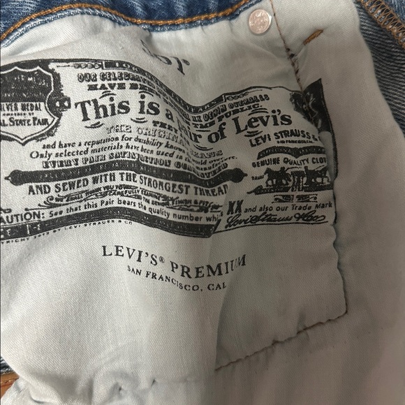 Levi's Women's 501 Blue Patchwork Jeans - Picture 9 of 9